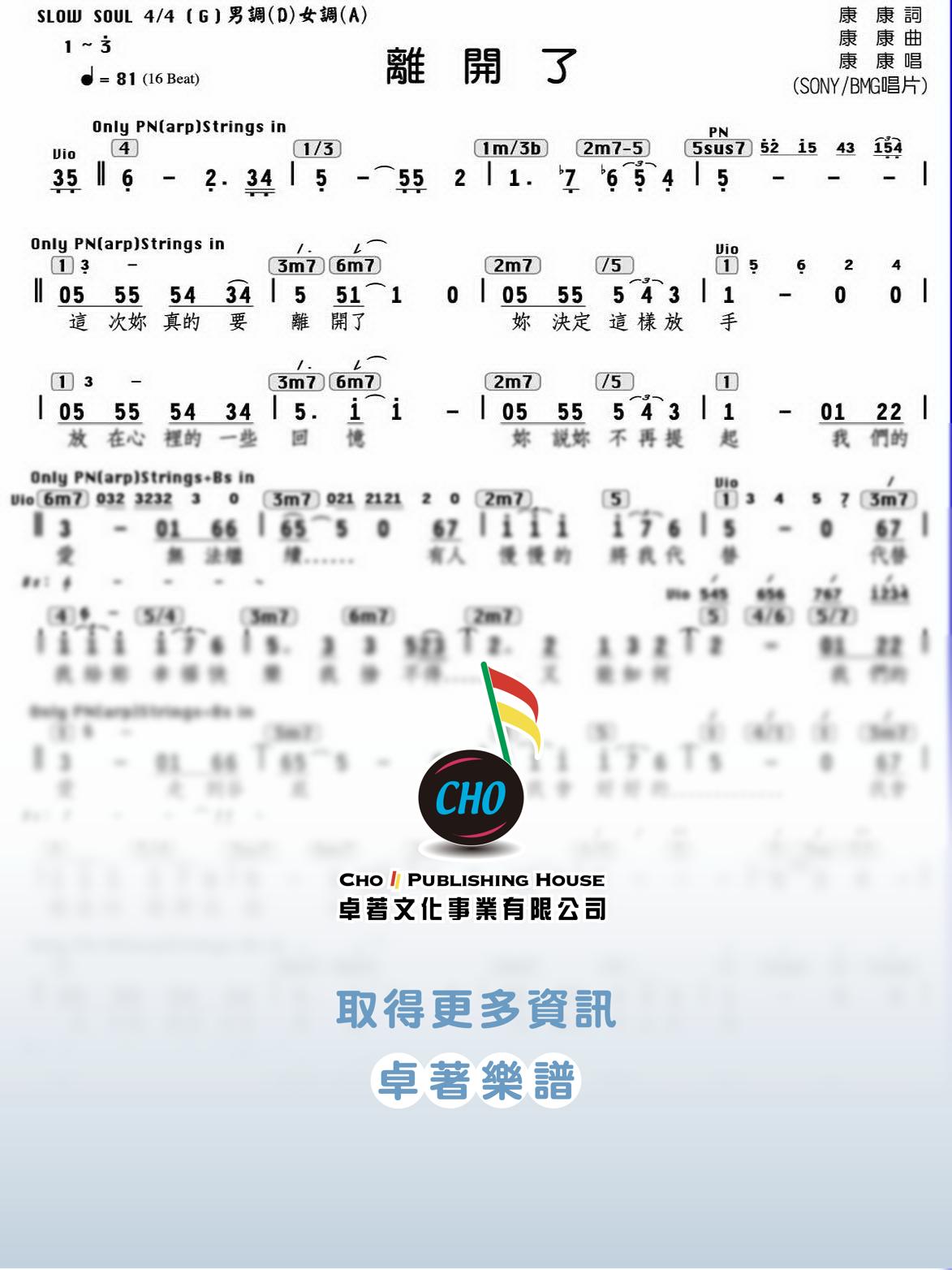 離開了